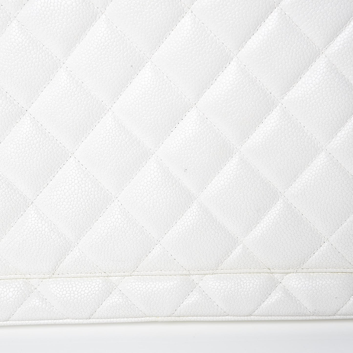 Caviar Quilted Medallion Tote White