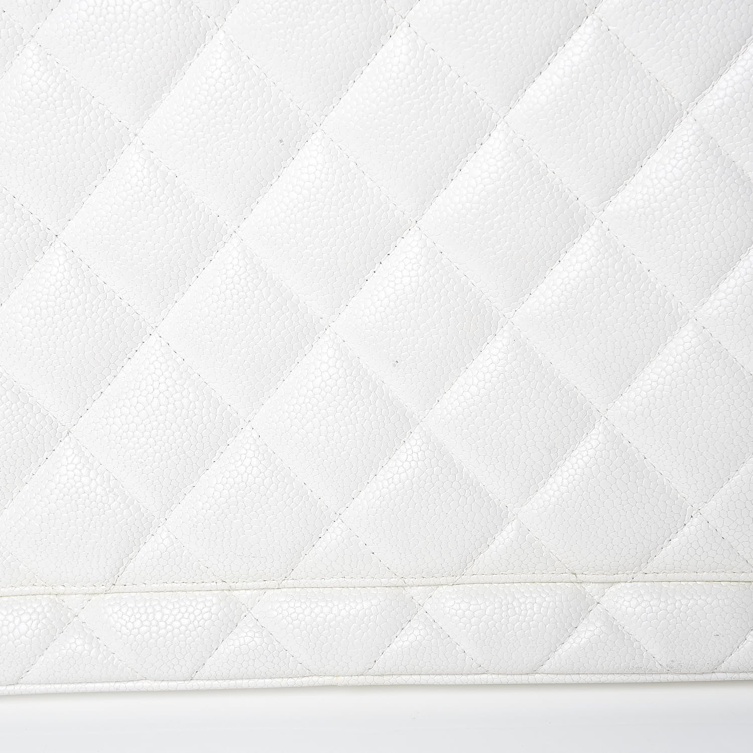 Chanel Caviar Quilted Medallion Tote White 17 of 19