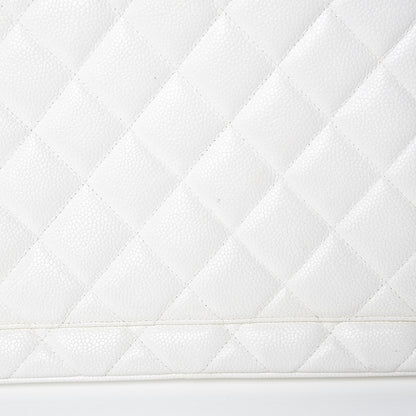 Chanel Caviar Quilted Medallion Tote White 17 of 19