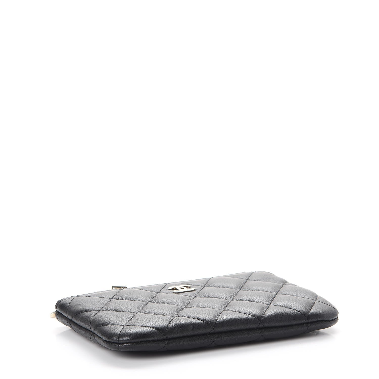 Chanel Lambskin Quilted Small Casino Cosmetic Case Black 4 of 7