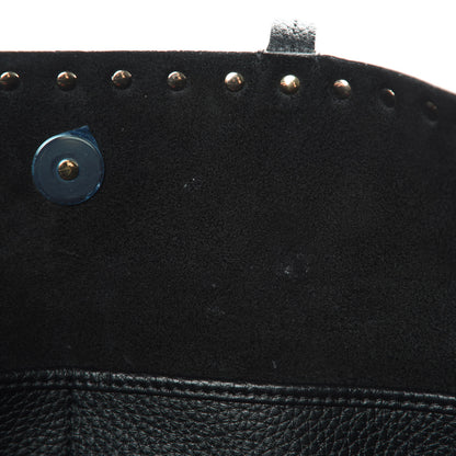 Valentino Garavani Grained Calfskin Small Rockstud Shoulder Tote Black 11 of 12