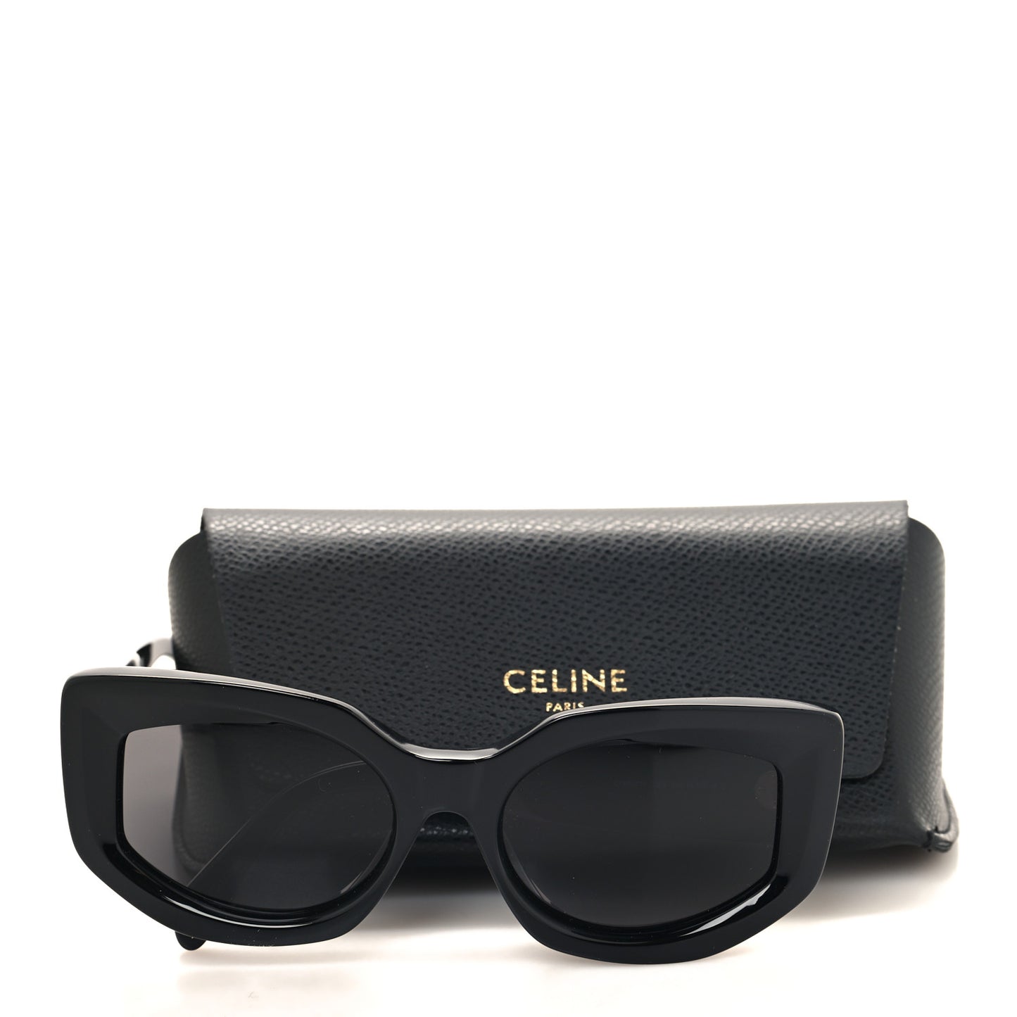 Acetate Bold 3 Dots Sunglasses CL40277F Black