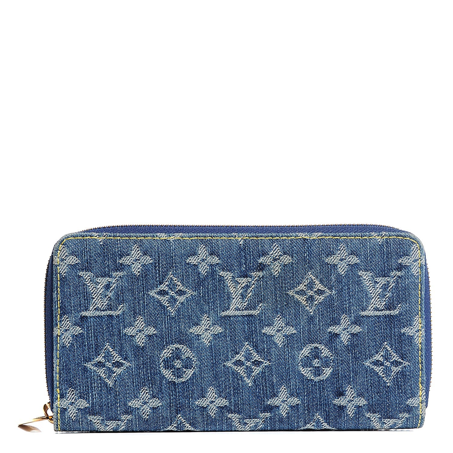 Louis Vuitton Monogram Denim Zippy Wallet Blue 1 of 7