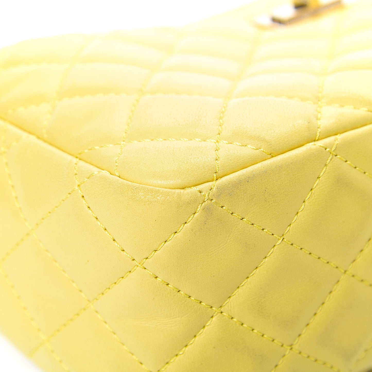 Calfskin Reissue Medium Camera Case Yellow