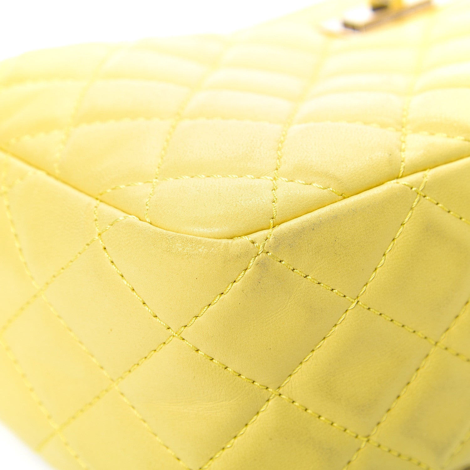 Chanel Calfskin Reissue Medium Camera Case Yellow 9 of 16
