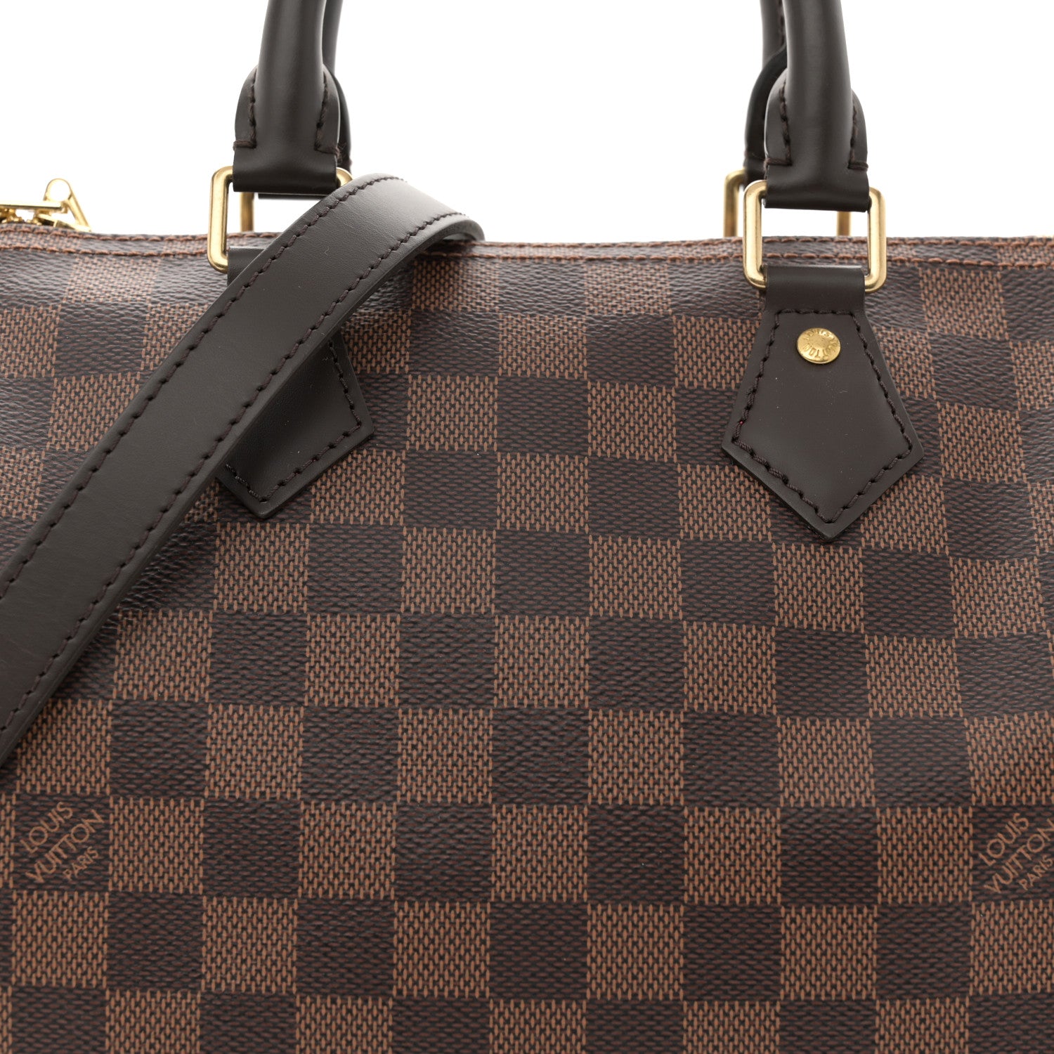 Louis Vuitton Damier Ebene Speedy Bandouliere 25 7 of 9