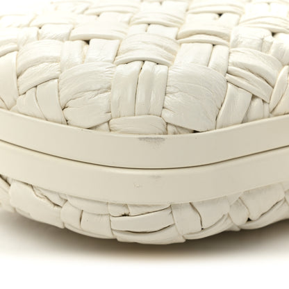 Bottega Veneta Foulard Intrecciato Minaudiere Knot Clutch Bone 10 of 13