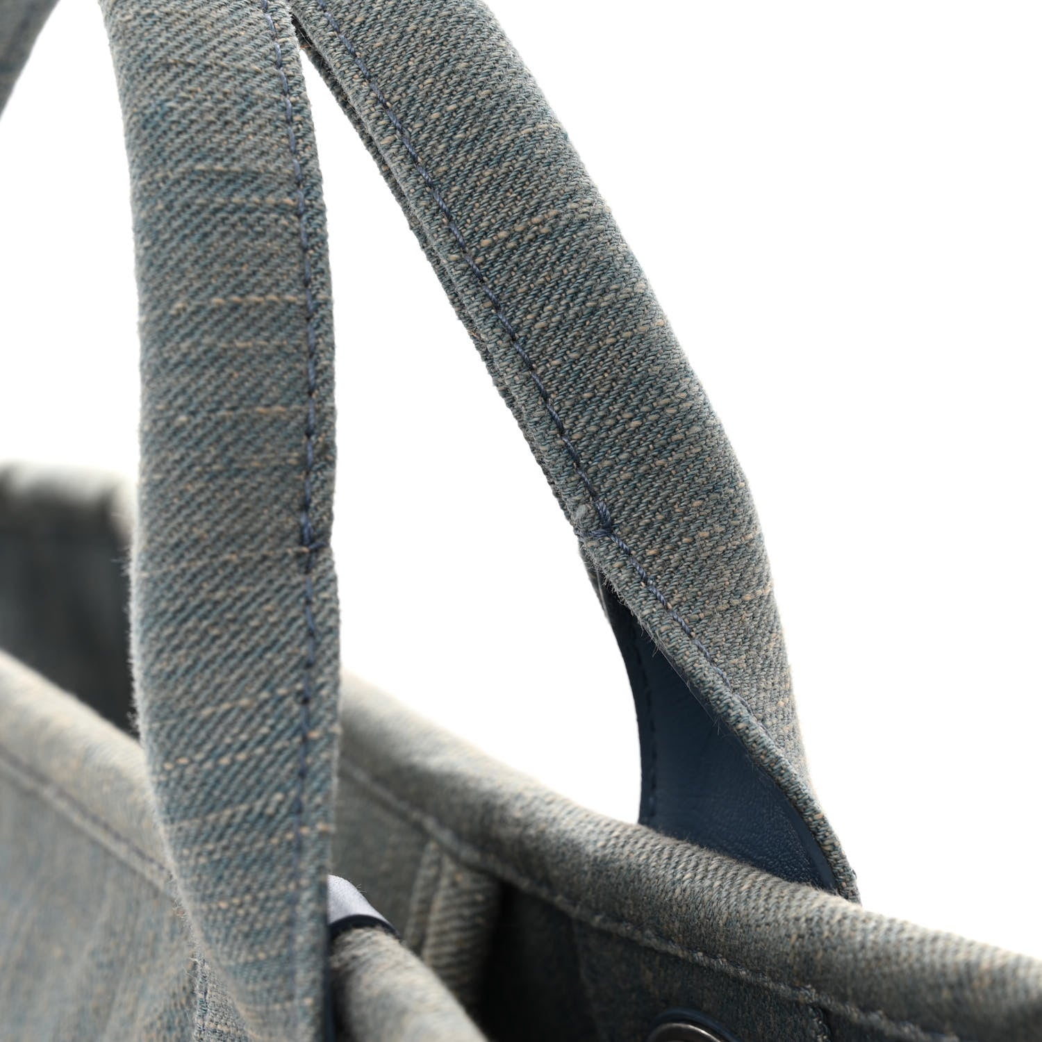 Chanel Denim Small Deauville Tote Light Blue 12 of 12