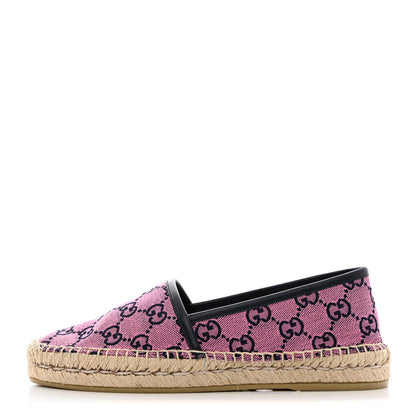 Gucci GG Monogram Multicolor Espadrilles 36 Pink Blue 1 of 11
