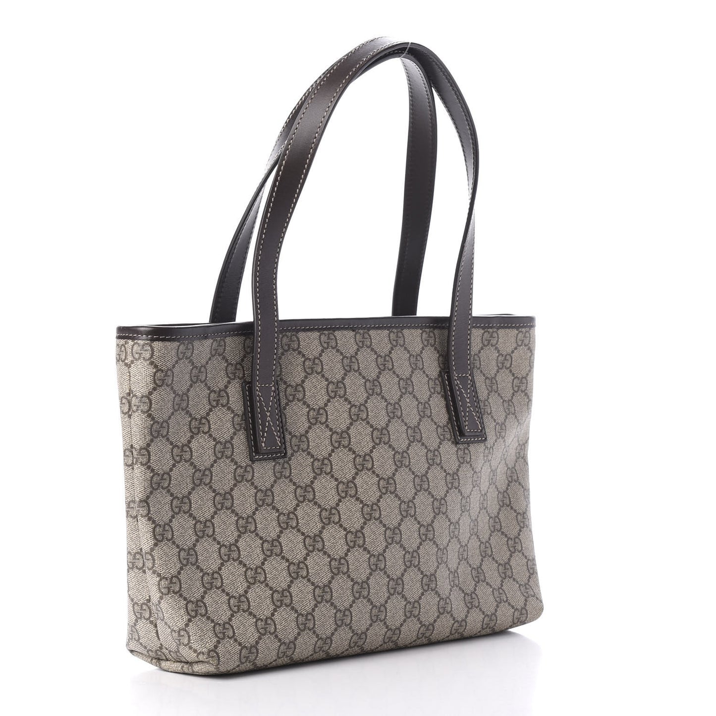 GG Supreme Monogram Small Joy Tote Dark Brown