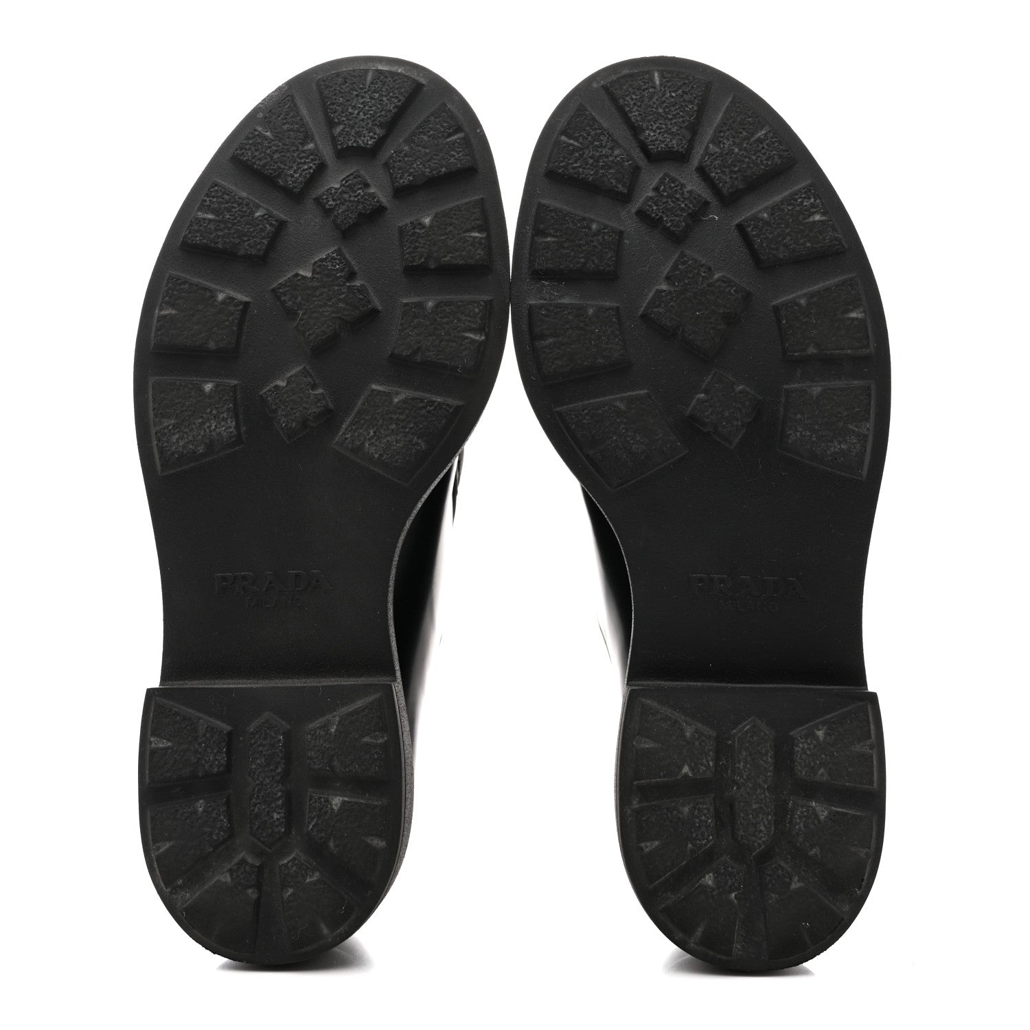 Prada Spazzolato Rois Monolith 55mm Derby Loafers 36.5 Black White 6 of 12