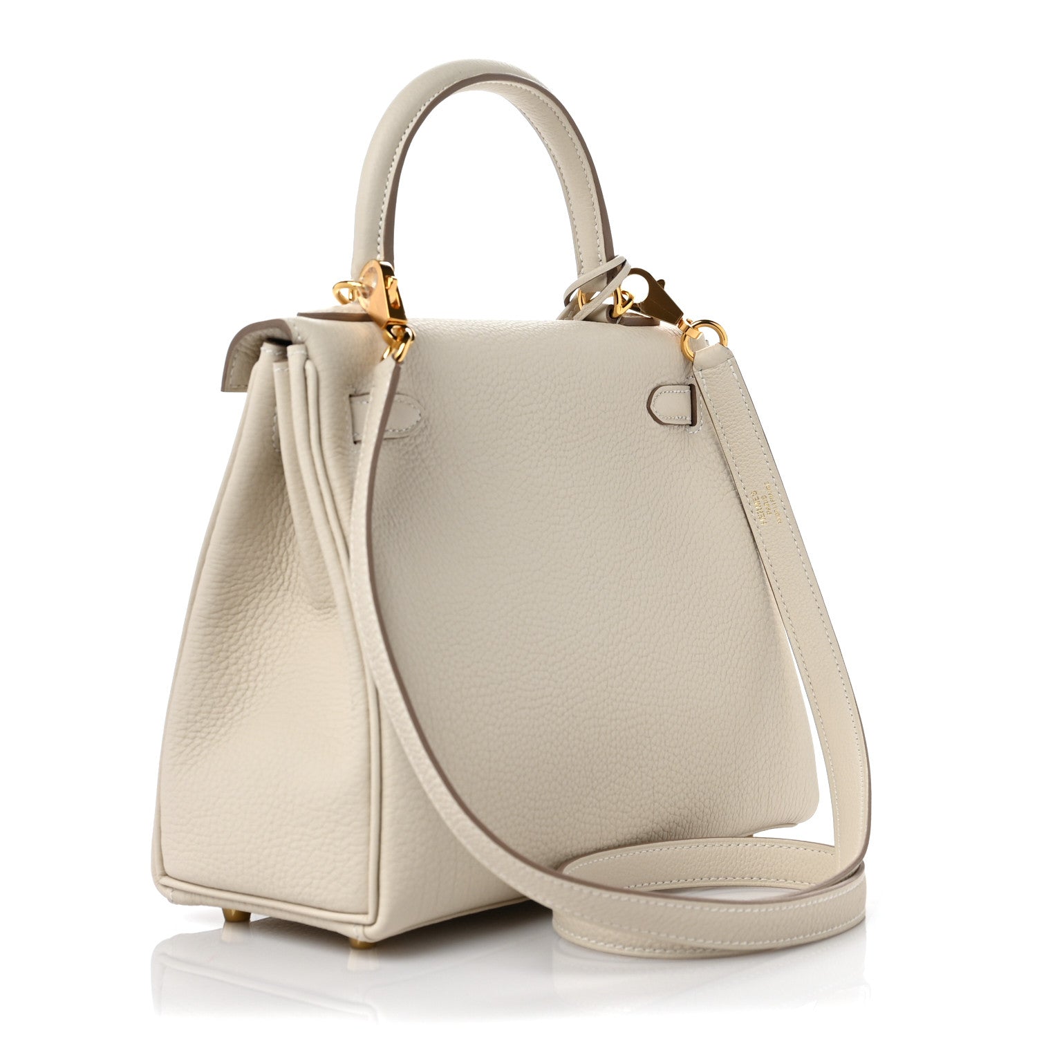 Hermes Togo Kelly Retourne 25 Craie 3 of 9