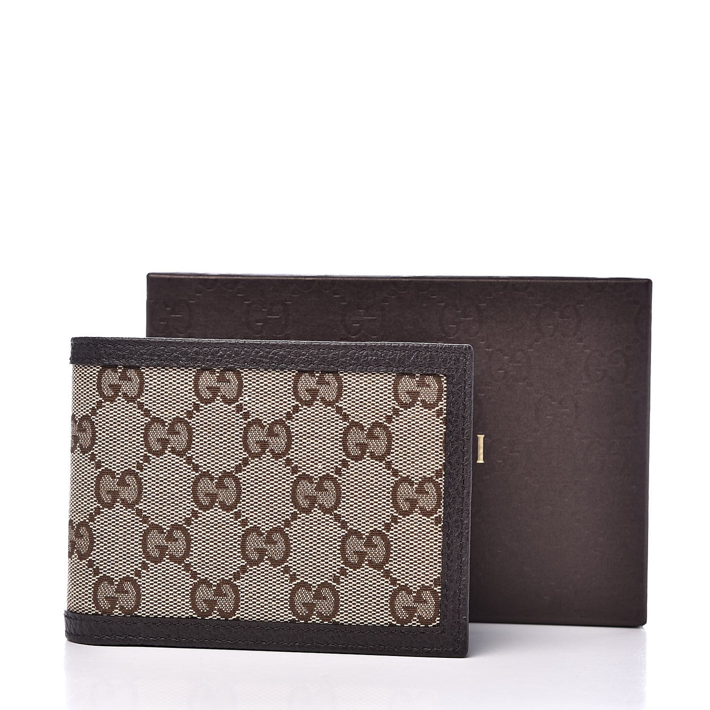 Monogram Bi-Fold Wallet Dark Brown