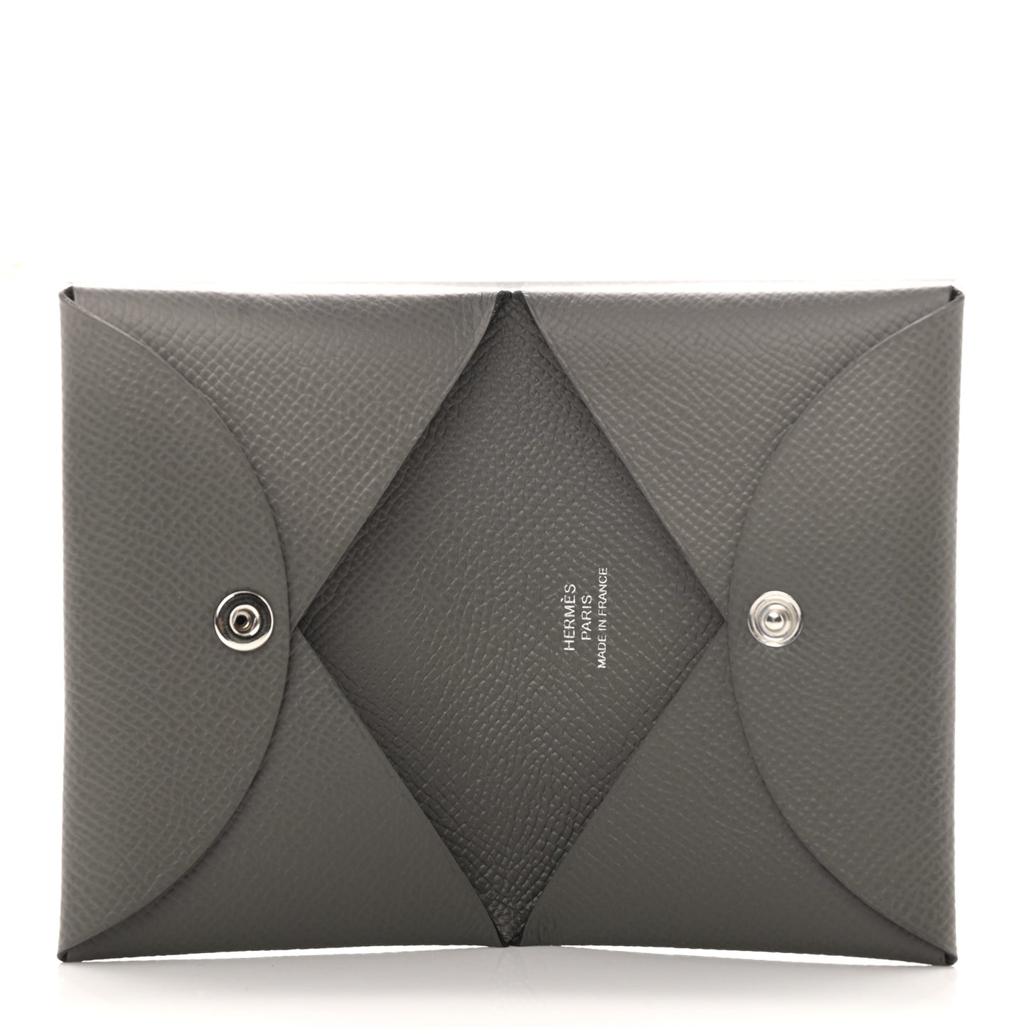 Epsom Calvi Card Case Gris Meyer