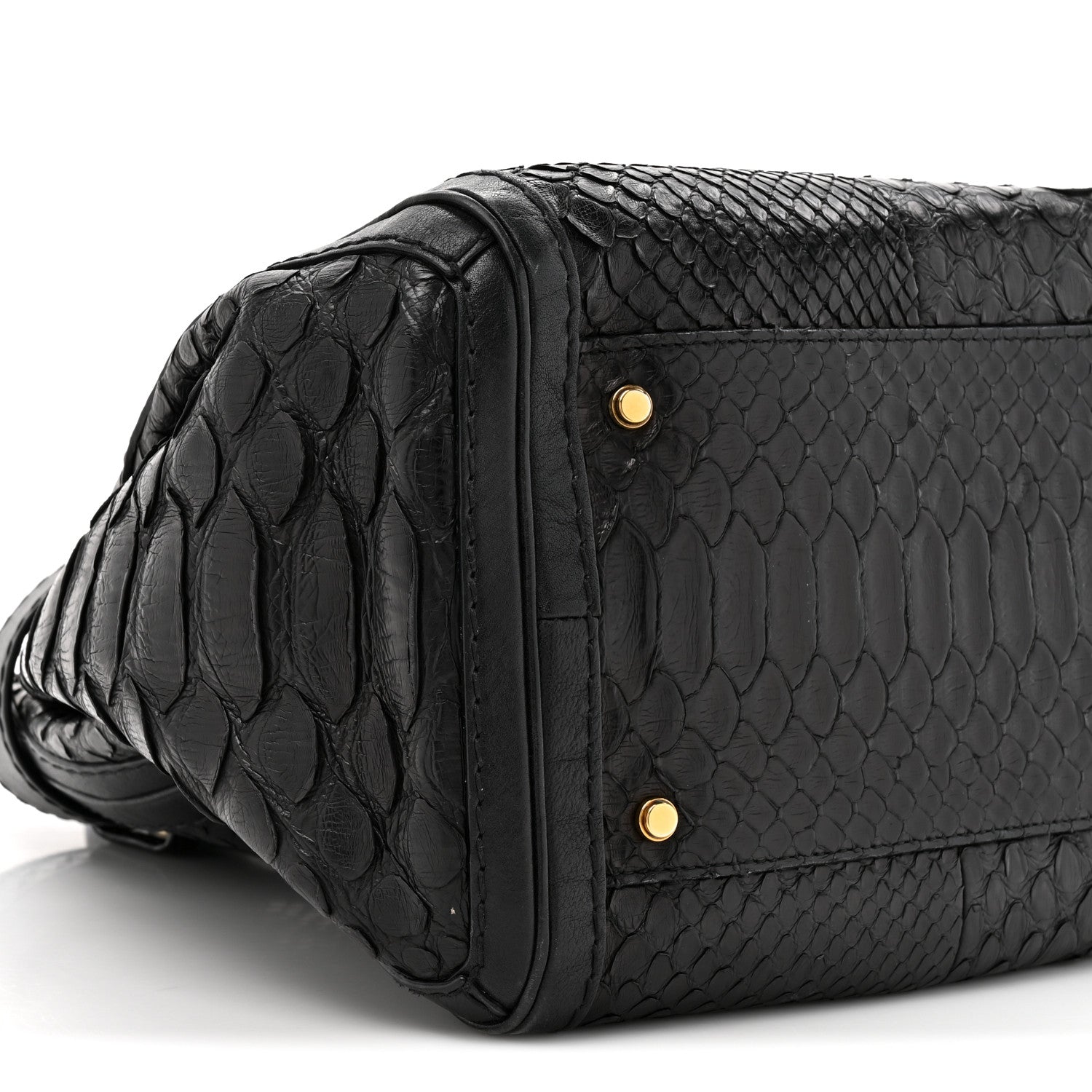 Gucci Snakeskin Large GG Running Tote Black 10 of 16