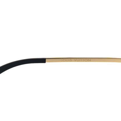 Louis Vuitton Metal Monogram Grease Sunglasses Z1172W Gold 6 of 7
