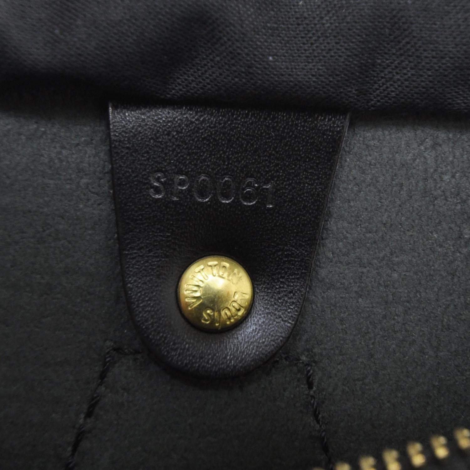 Louis Vuitton Epi Speedy 25 Black 8 of 9