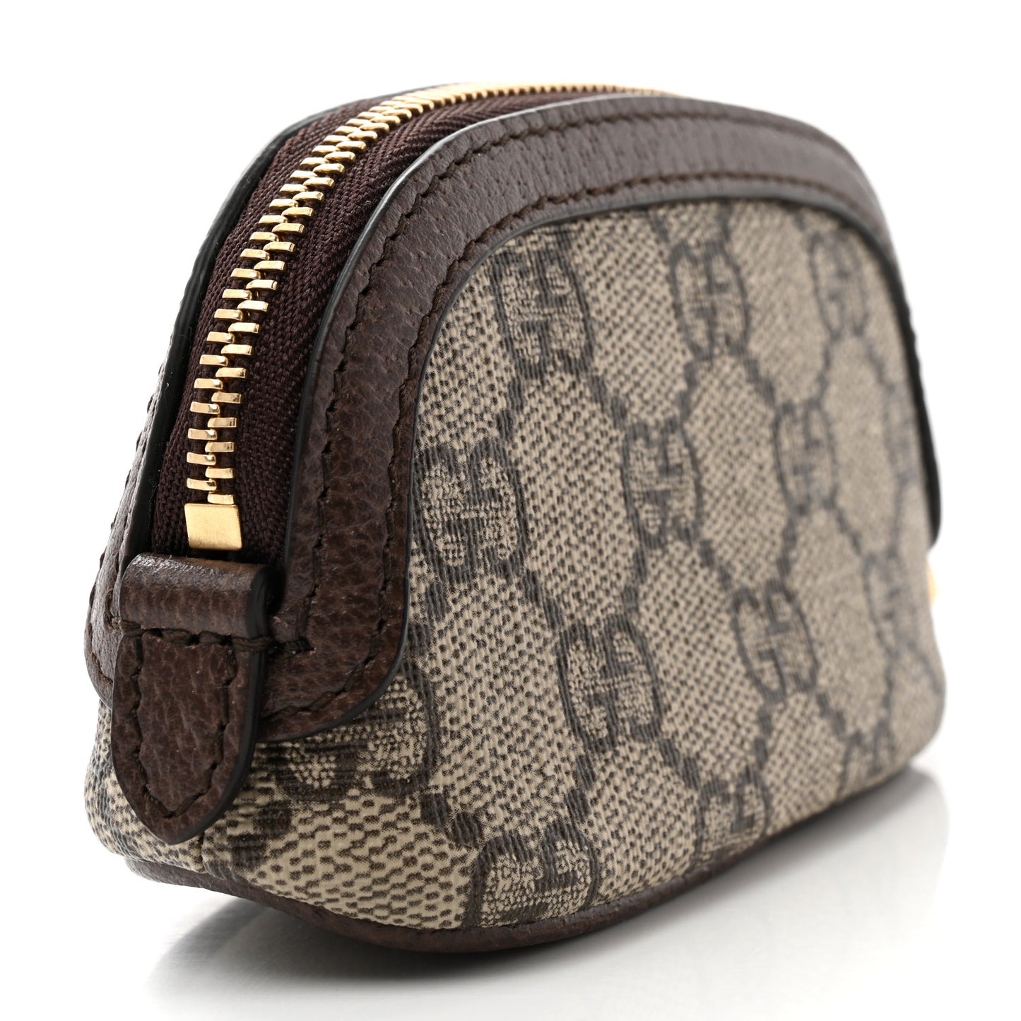 GG Supreme Monogram Web Ophidia Dome Key Pouch Beige New Acero