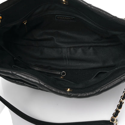 Chanel Caviar Quilted CC Timeless Soft Tote Black 9 of 15
