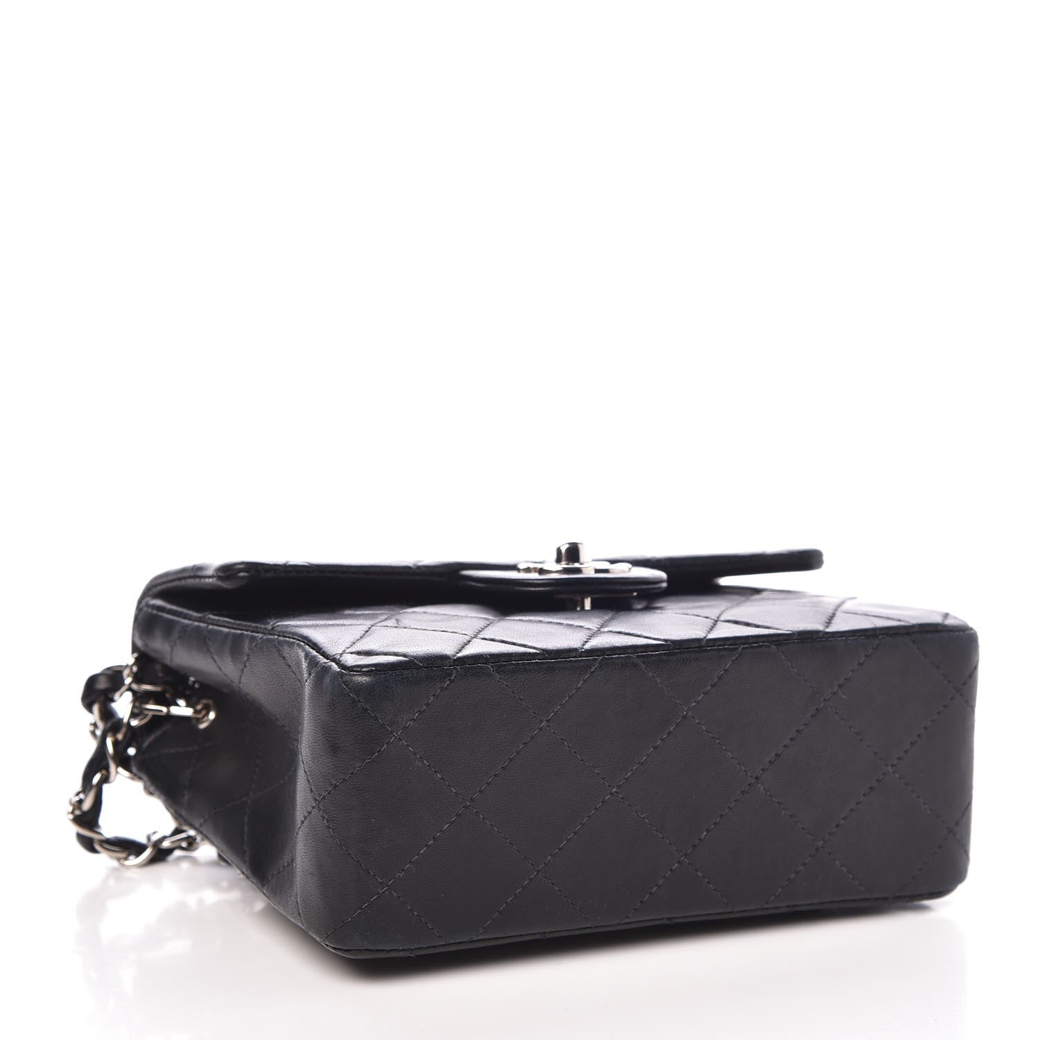 Chanel Lambskin Quilted Mini Square Flap Black 4 of 7