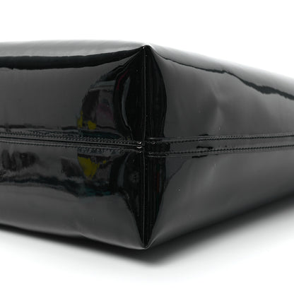 Saint Laurent Patent Calfskin Mini Rendez-Vous Hobo Black Black 11 of 12