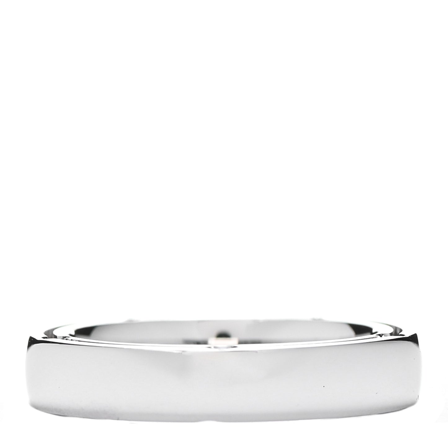 X BRAD PITT 18K White Gold Diamond D.Side Band Ring 50 5.5