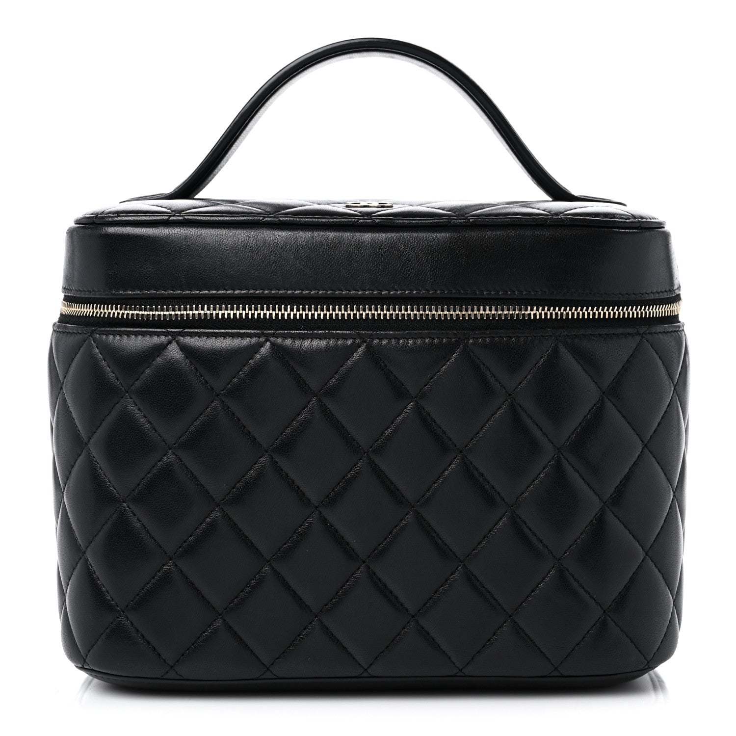 Chanel Lambskin Quilted Vanity Pouch Black 1 of 9