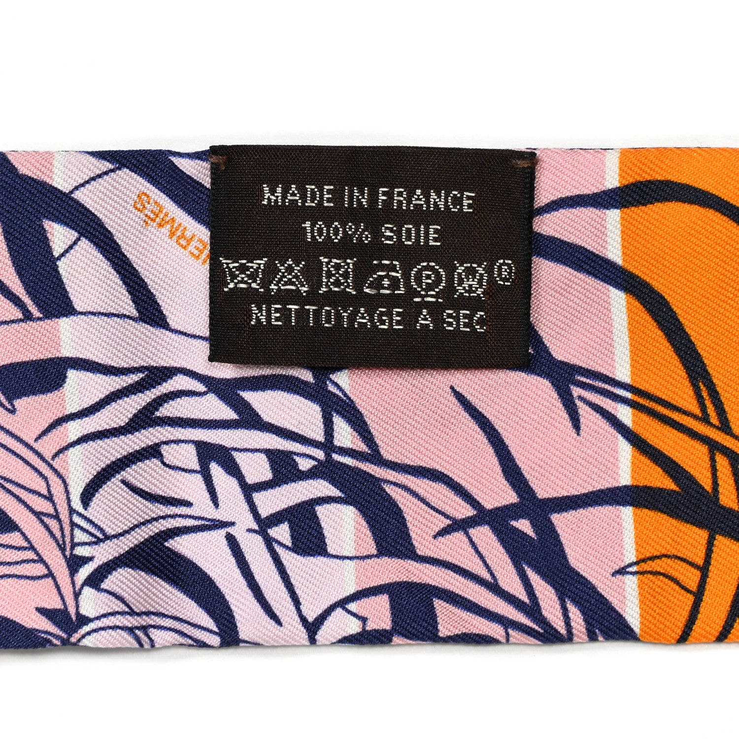 Hermes Silk Jungle Love Rainbow Twilly Orange 5 of 5