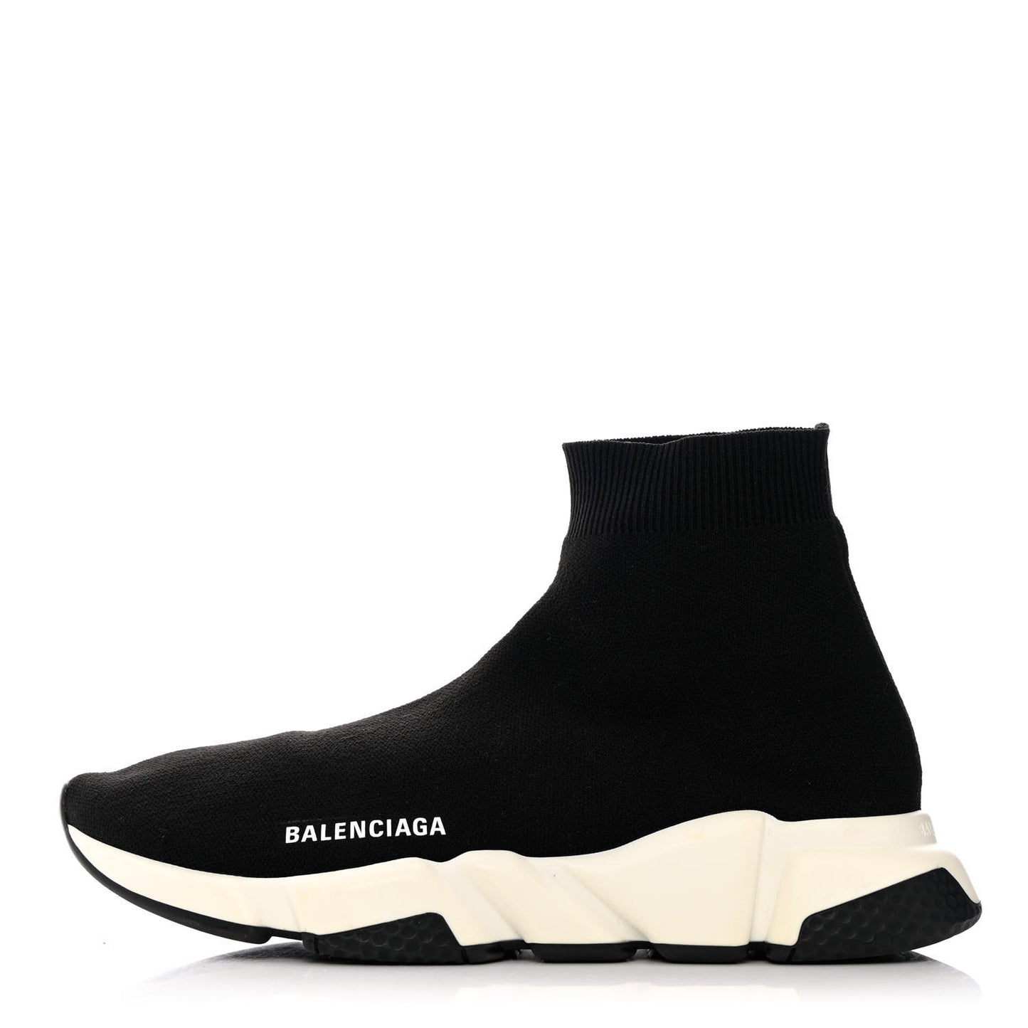 Neoprene Knit Mens Speed Sneakers 41 Black White