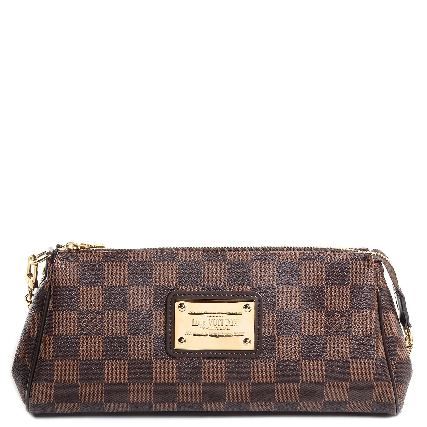 Louis Vuitton Damier Ebene Eva Clutch 1 of 8