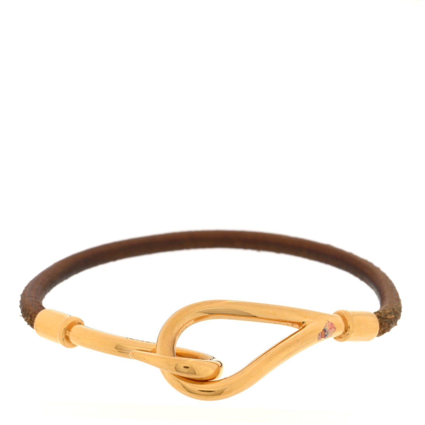 Natural Bridle Jumbo Hook Bracelet Brown