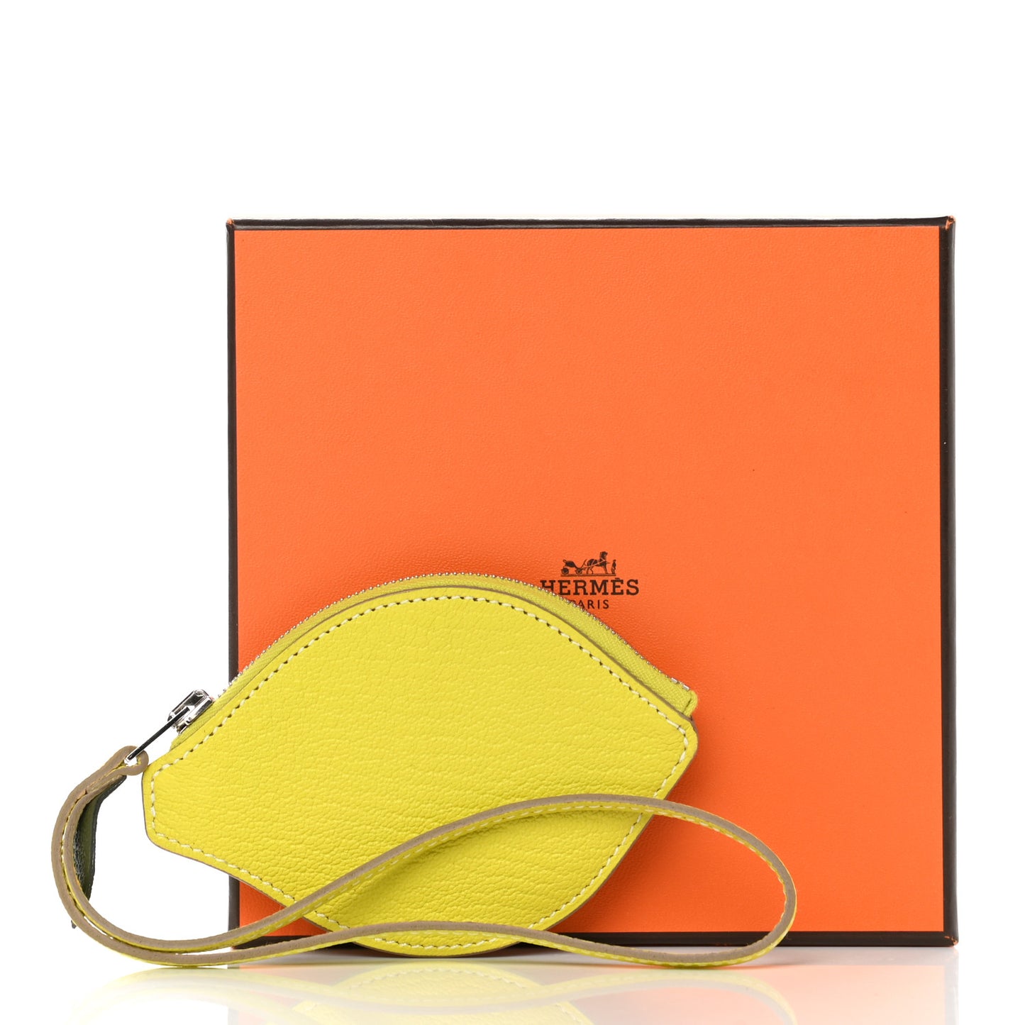 Chevre Mysore Tutti Frutti Citron Clutch Lime