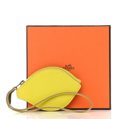 Hermes Chevre Mysore Tutti Frutti Citron Clutch Lime 7 of 7