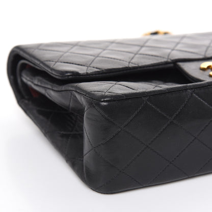 Chanel Lambskin Quilted Medium Double Flap Black 10 of 22