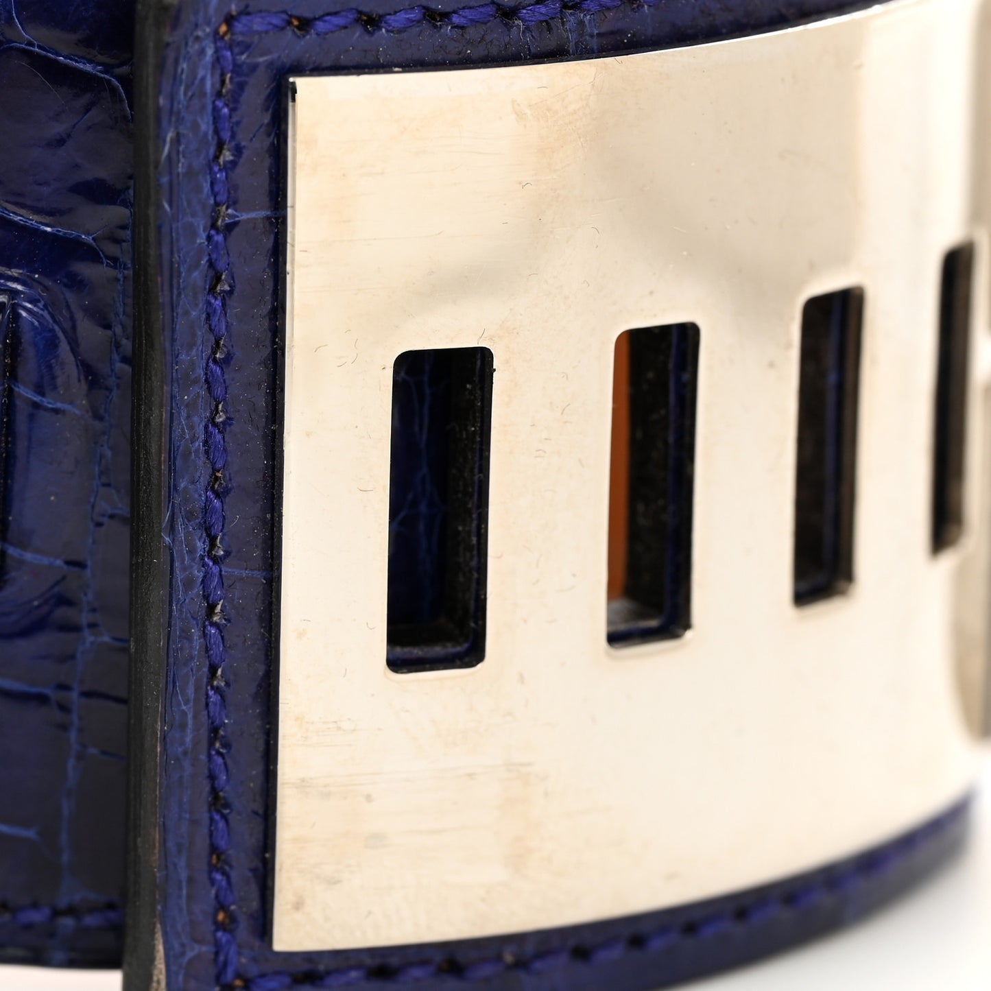 Shiny Alligator Collier De Chien CDC Bracelet S Bleu Electrique