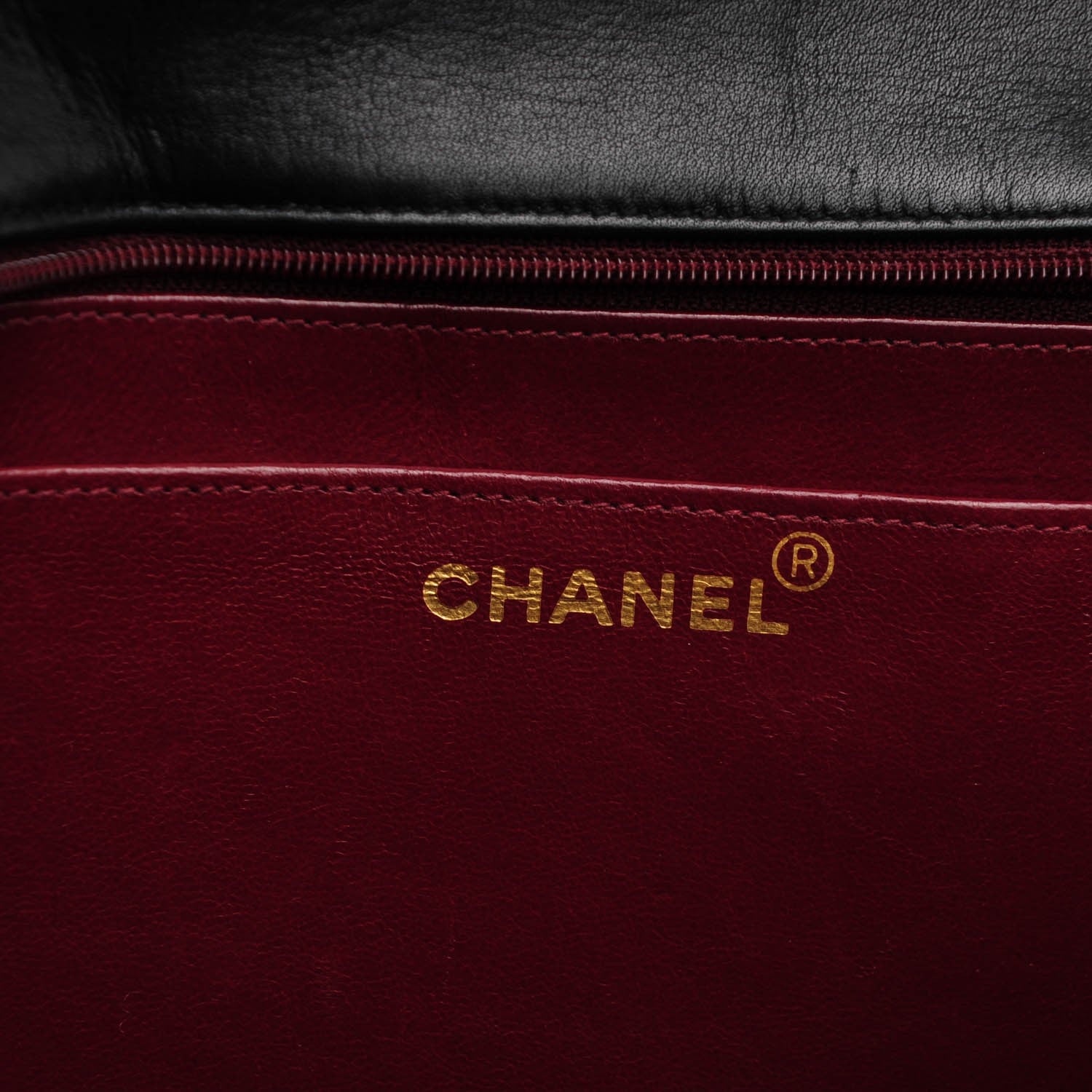 Chanel Lambskin Quilted XL Jumbo Single Flap Black 6 of 8