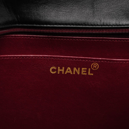 Chanel Lambskin Quilted XL Jumbo Single Flap Black 6 of 8