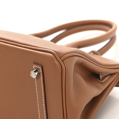 Hermes Evercolor Shoulder Birkin Light 29 Gold 12 of 13
