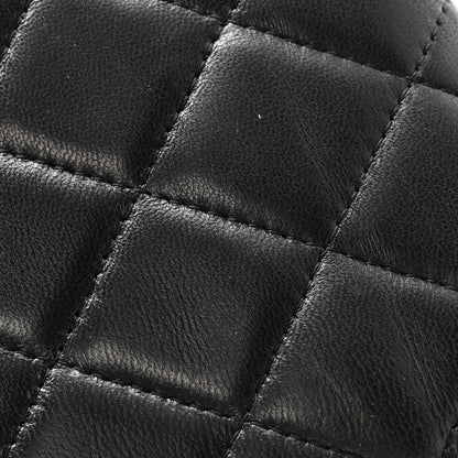 Chanel Lambskin Quilted Large Flap Wallet Black 11 of 13