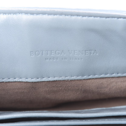 Bottega Veneta Nappa Ayers Embroidered Intrecciato Baby Olimpia Shoulder Bag Arctic 7 of 17