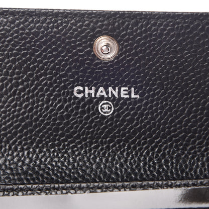 Chanel Caviar Quilted Flap Card Holder Black 6 of 9