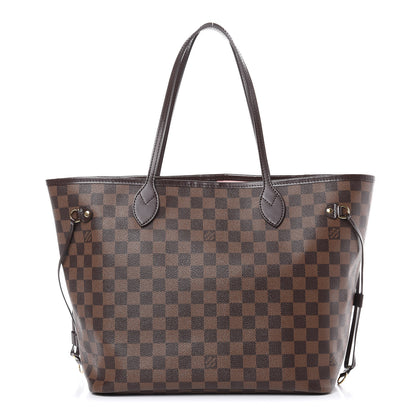 Louis Vuitton Damier Ebene Neo Neverfull MM Rose Ballerine 1 of 17