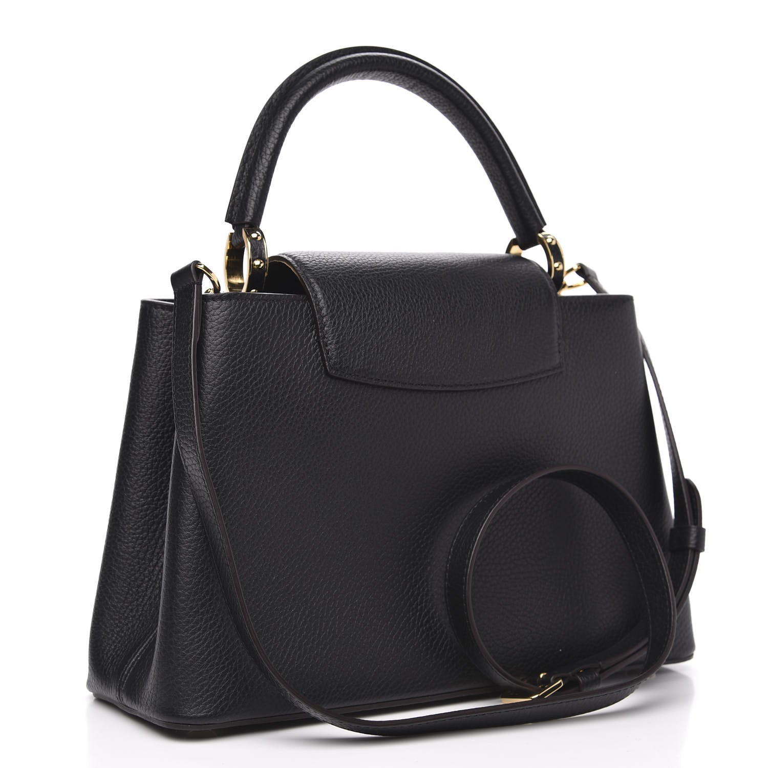 Louis Vuitton Taurillon Capucines BB Black 4 of 9