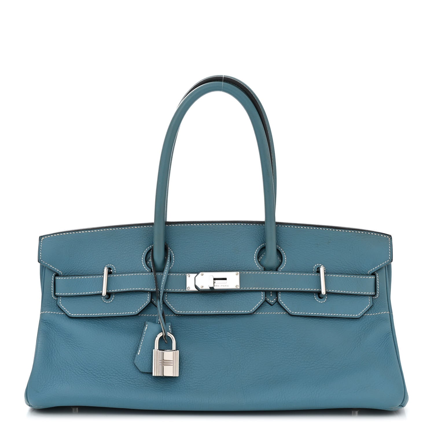 Hermes Taurillon Clemence JPG Birkin 42 Blue Jean 1 of 10
