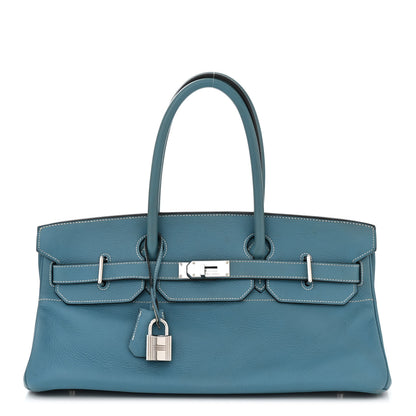 Hermes Taurillon Clemence JPG Birkin 42 Blue Jean 1 of 10