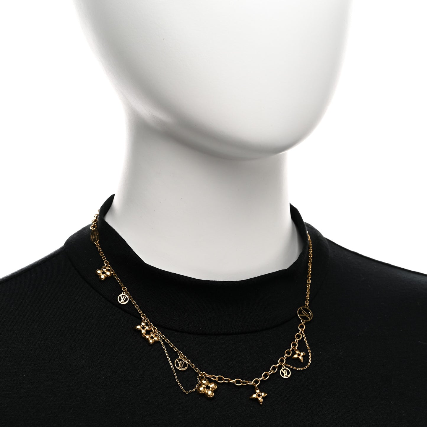 Metal Blooming Supple Necklace Gold
