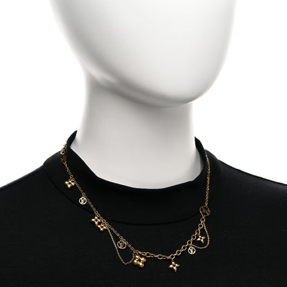 Louis Vuitton Metal Blooming Supple Necklace Gold 2 of 5