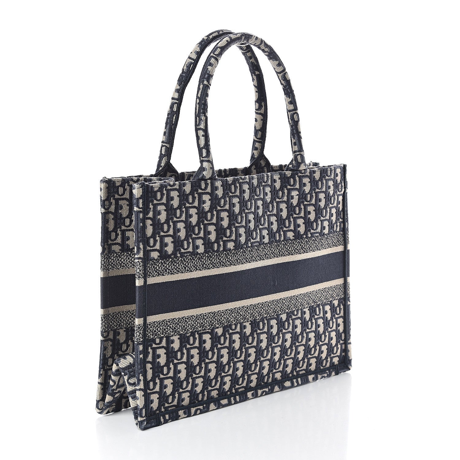 Christian Dior Oblique Medium Book Tote Blue Multicolor 2 of 8