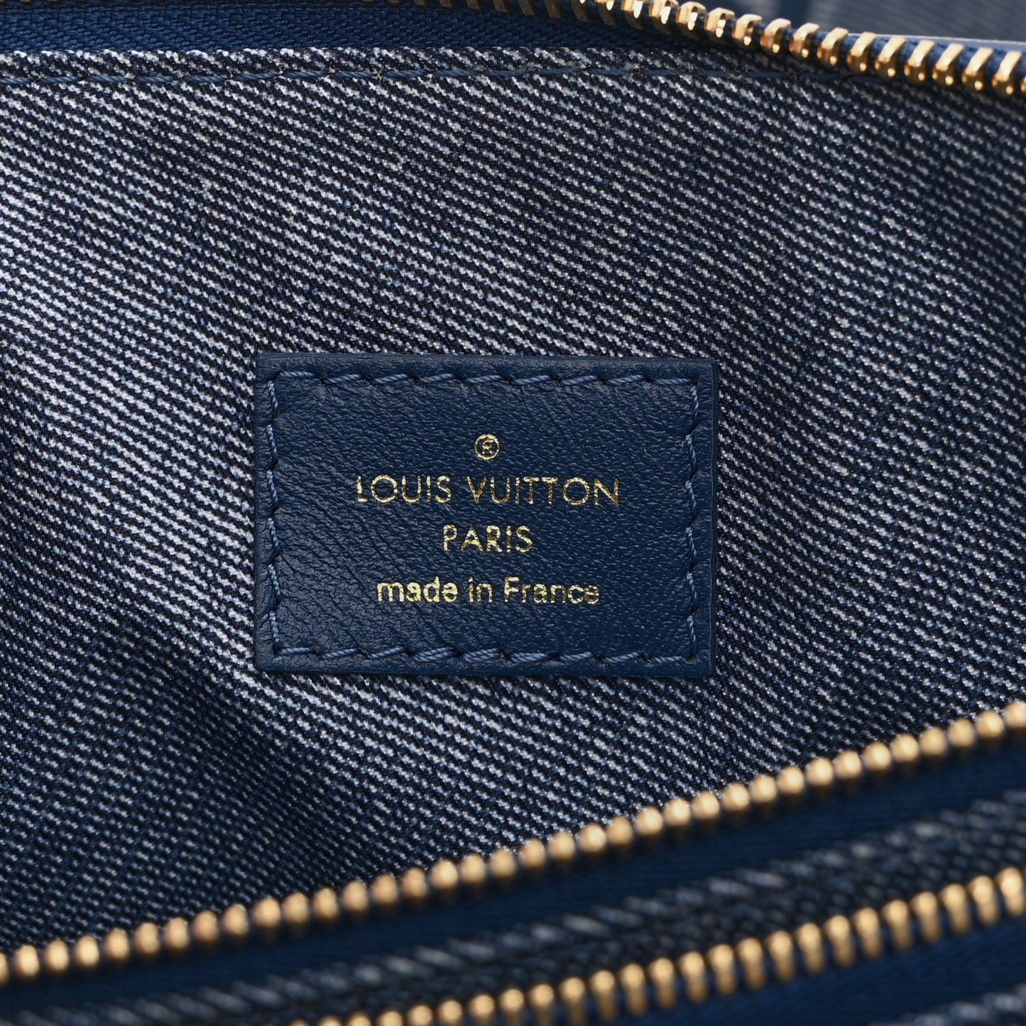 Lambskin Embossed Monogram Coussin PM Denim Blue