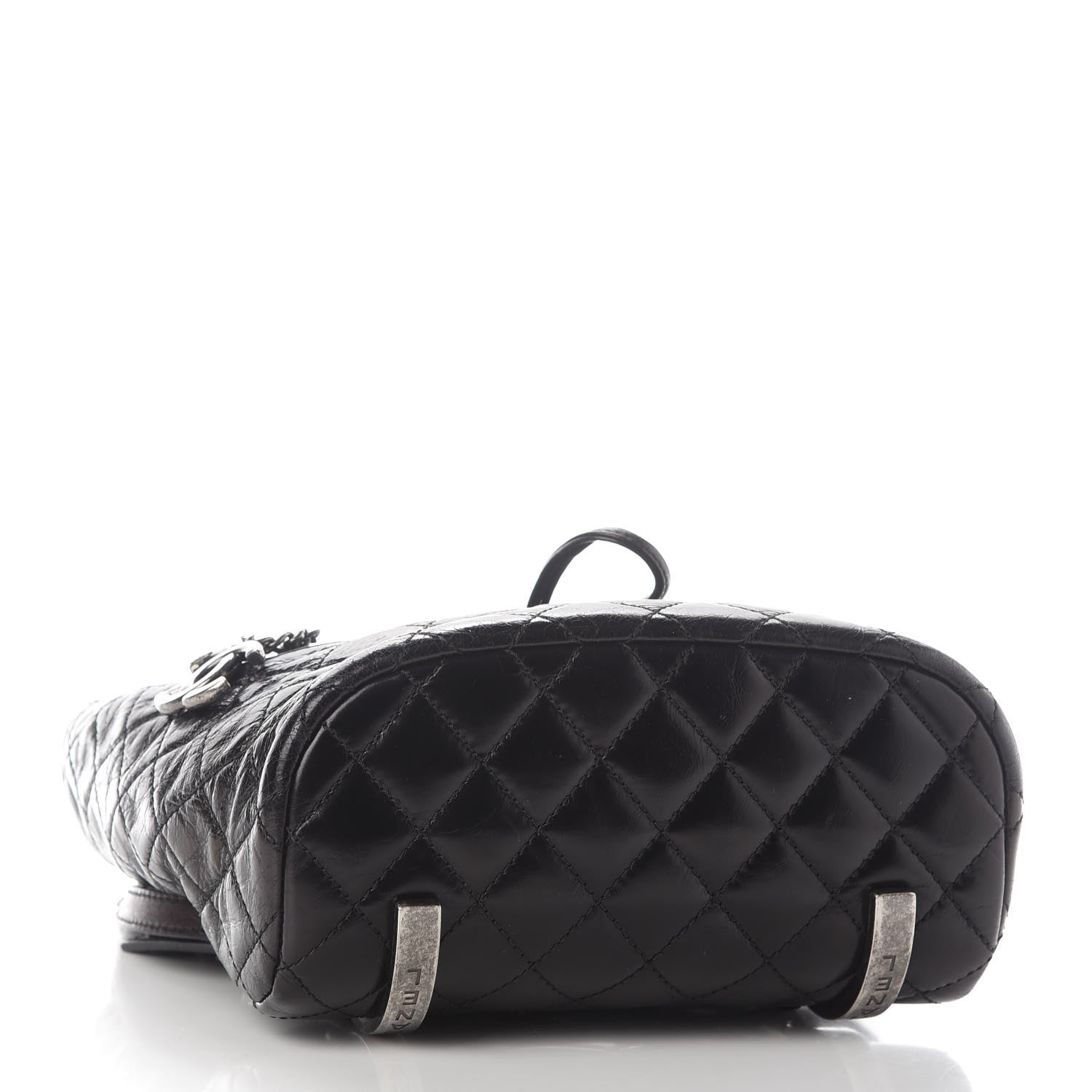 Chanel Glazed Calfskin Quilted Small Salzburg Mountain Backpack Black 4 of 9